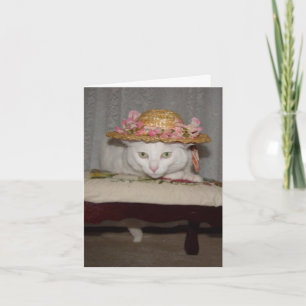 Cartão De Festividades Gatos Românticos Personalizáveis