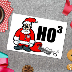 Cartão De Festividades Geek papais noeis