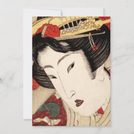 Cartão De Festividades Geisha Fine Art Japonês