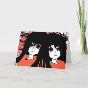 Cartão De Festividades Gêmeos Animes