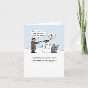 Cartão De Festividades Gemido Congelado - Feliz Natal Humorístico, Natal 
