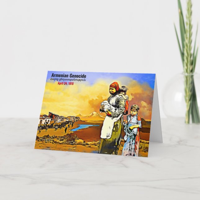 Cartão De Festividades Genocídio armênio (Frente)