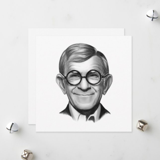Cartão De Festividades George Burns (Frente/Verso In Situ)