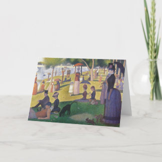 Cartão De Festividades Georges Seurat - Domingo em La Grande Jatte