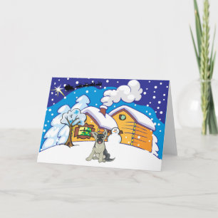 Cartão De Festividades german shepard cabin