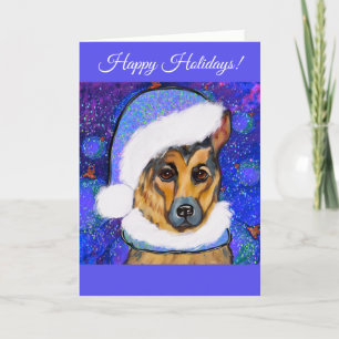 Cartão De Festividades German shepherd