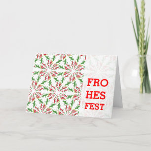 Cartão De Festividades German shepherd de Natal