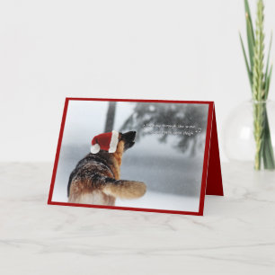 Cartão De Festividades German Shepherd Holiday Greeting