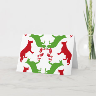 Cartão De Festividades German shepherd Natal