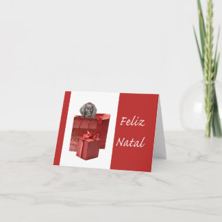 Cartão De Festividades Gérmen Feliz Natal - Ponteiro abreviado Chistmas