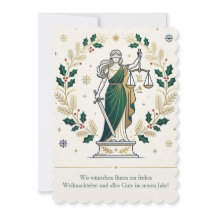 Geschäfts-Weihnachtskarte für Rechtsanwälte