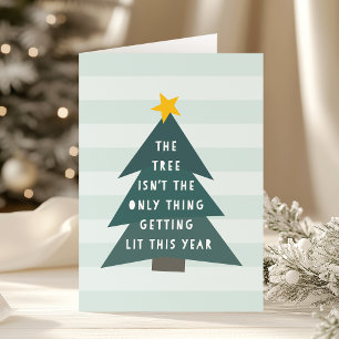 Cartão De Festividades Get Lit Funny Adult Christmas Holiday