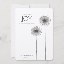 Cartão De Festividades Gift of Joy Christmas Family Holiday Photo Card