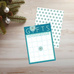 Cartão De Festividades Gifts Christmas Themed Bingo Game