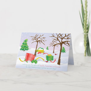 Cartão De Festividades Gifts of Christmas