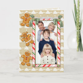 Cartão De Festividades Gingerbird Man Christmas Greeting