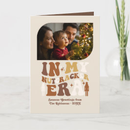 Cartão De Festividades Gingerbread Dance Fun Retro Christmas Photos