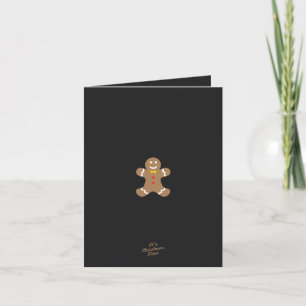 Cartão De Festividades Gingerbread man Christmas Card