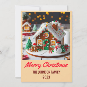 Cartão De Festividades Gingercake House - Feliz Natal