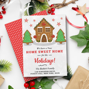 Cartão De Festividades Gingercake House Novo Lar Para Férias