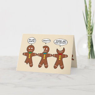 Cartão De Festividades Gingerpão Homens Que Personalização Anual