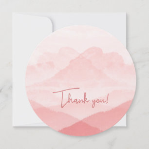 Cartão De Festividades Girly Pink Obrigado