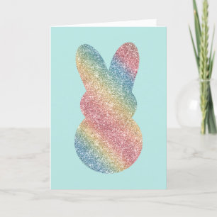 Cartão De Festividades Glitter Bunny Hoppy Easter
