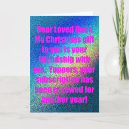 Cartão De Festividades Glittery Rainbow Snarky Christmas Card