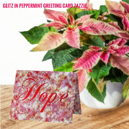 Cartão De Festividades Glitz em Peppermint