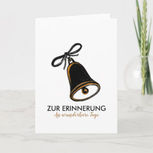 Cartão De Festividades Glöckchen Kohlezeichnung Karte