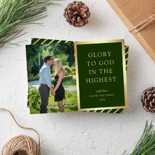 Cartão De Festividades Glória a Deus nas Alturas   Foto de Natal