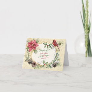 Cartão De Festividades Glória a Deus no Mais Alto Mundo da Boa Vontade pa