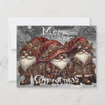 Cartão De Festividades Gnome Steampunk Winter Christmas<br><div class="desc">Gnome Steampunk Winter Christmas</div>