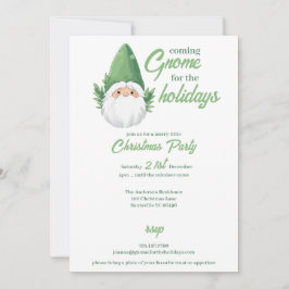 Cartão De Festividades Gnomo do Papai Noel Fofo para as Festividades