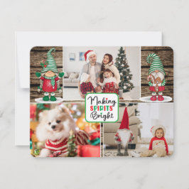 Cartão De Festividades Gnomos Iluminando Espíritos (adicione suas fotos)