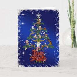Cartão De Festividades GOAT LOVERS Xmas Gift | Feliz Natal - ÁRVORE