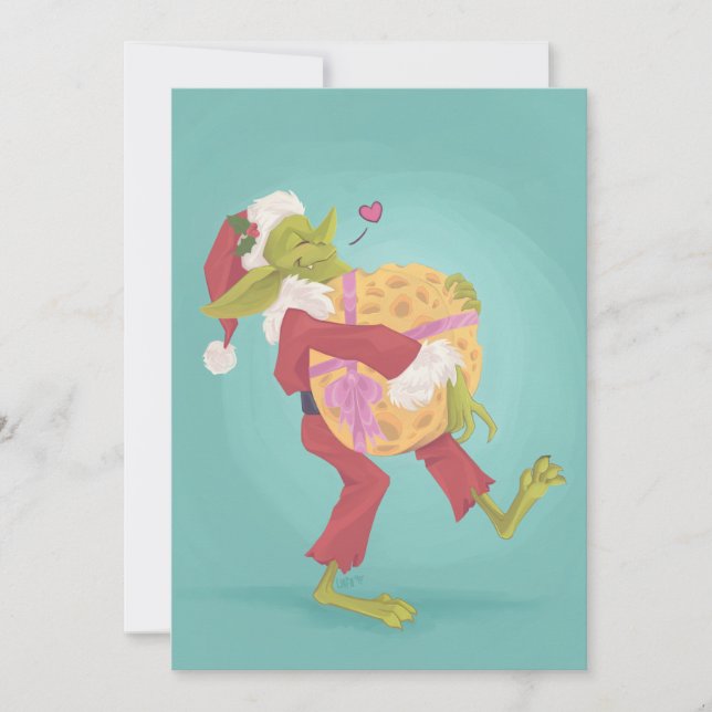 Cartão De Festividades Goblin Christmas - Nice e Basic (Frente)