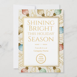 Cartão De Festividades Gold Bubble-Light Elegance | Foil & Bulk