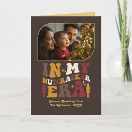 Cartão De Festividades Golden Cocoa Fun Retro Christmas Photos