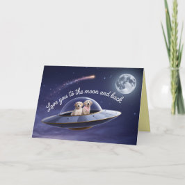 Cartão De Festividades Golden Retriever Valentine Day's Card