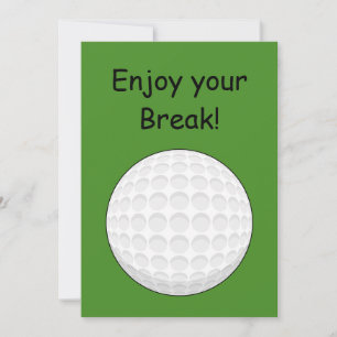 Cartão De Festividades Golf Ball Personalize