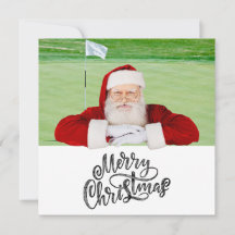 Golfe Feliz Natal com Papai Noel Verde