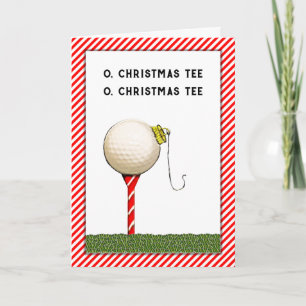 Cartão De Festividades Golfe Natal