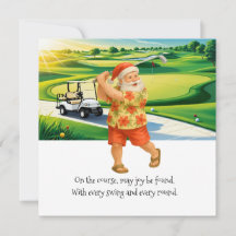 Golfe Natal em julho com Papai Noel se golfe
