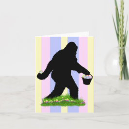 Cartão De Festividades Gone Squatchin para Ovos de Páscoa