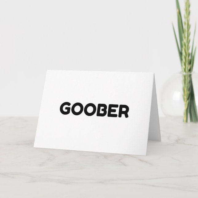 CARTÃO DE FESTIVIDADES GOOBER (Frente)