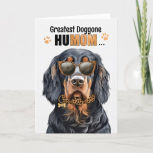 Cartão De Festividades Gordon Setter Dog Maior Dia de as mães HuMOM