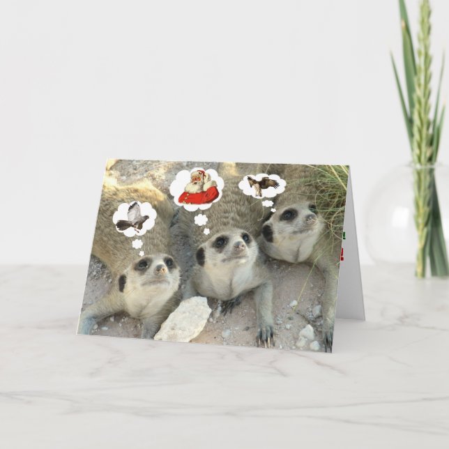 Cartão De Festividades Goshawk? Papai noel! Eagle? - Cumprimentos das (Frente)