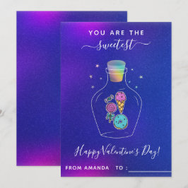 Cartão De Festividades Gota de Dia de os namorados escolar para crianças 