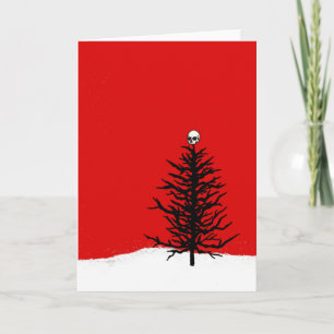 Cartão De Festividades Gothic Christmas Tree Card